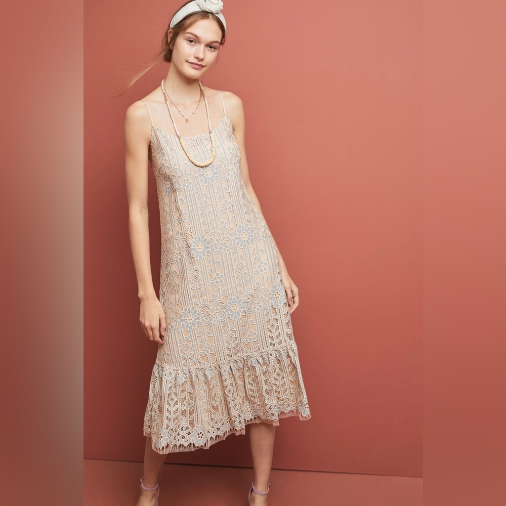 Anthropologie Eri Ali Twilight Lace Dress